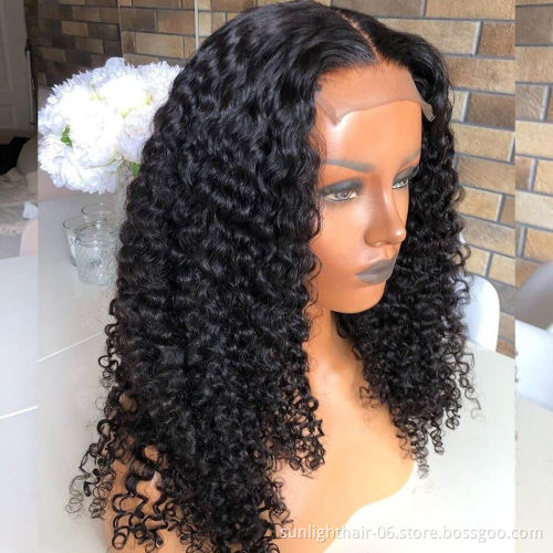Sunlight vietnam curly hair wig brazilian grade 15a hair weave curly lace front wigs hd lace wig